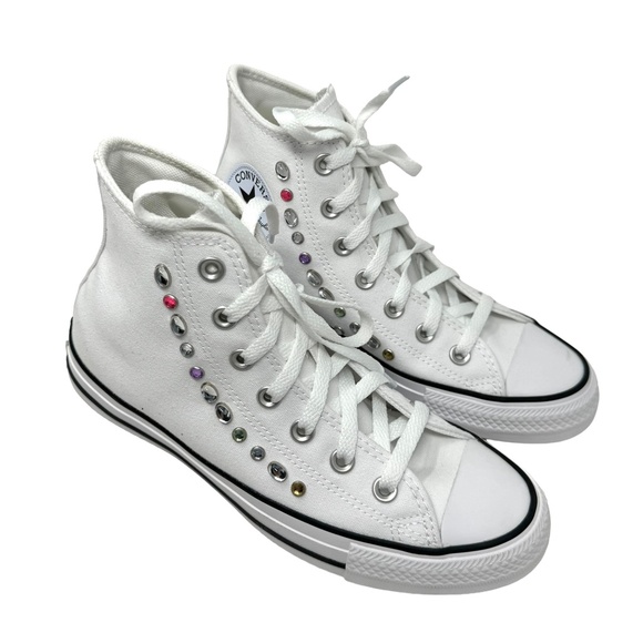 Converse Chuck Taylor High Sneakers Canvas White Skate Shoes Women Size A10290C - Picture 3 of 8